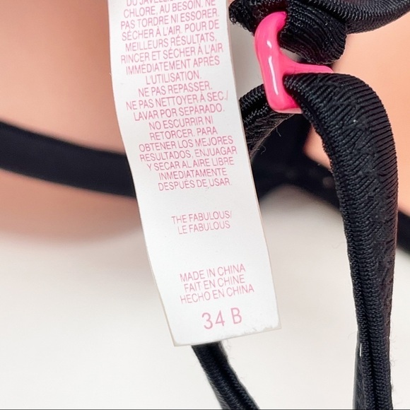 VICTORIAS SECRET Neoprene Colorblock Bikini Top - Picture 6 of 8